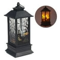 thumbnail image 3 of Halloween Lantern Multipurpose Decorative Lantern Battery Powered Electronic Candle Light with Ring for Home Festival Party, 3 of 9