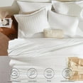 thumbnail image 2 of "Queen Comforter Set White Seersucker, 7-Piece Bed in a Bag, Luxury Soft Down Alternative Comforter, Sheets, Pillowcases & Shams, All Season Bedding Set", 2 of 5