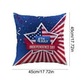 thumbnail image 4 of Clearance! Boovnll 4th of July Pillow Covers 18x18, Red White Blue Stars Stripe Throw Pillow Covers - Patriotic Pillow Covers for Memorial Day Home Sofa Couch Decor, 4th of July Decorations, 4 of 6