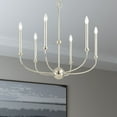 thumbnail image 5 of Livex Lighting - Cortlandt - 6 Light Chandelier in Mid Century Modern Style - 28, 5 of 12