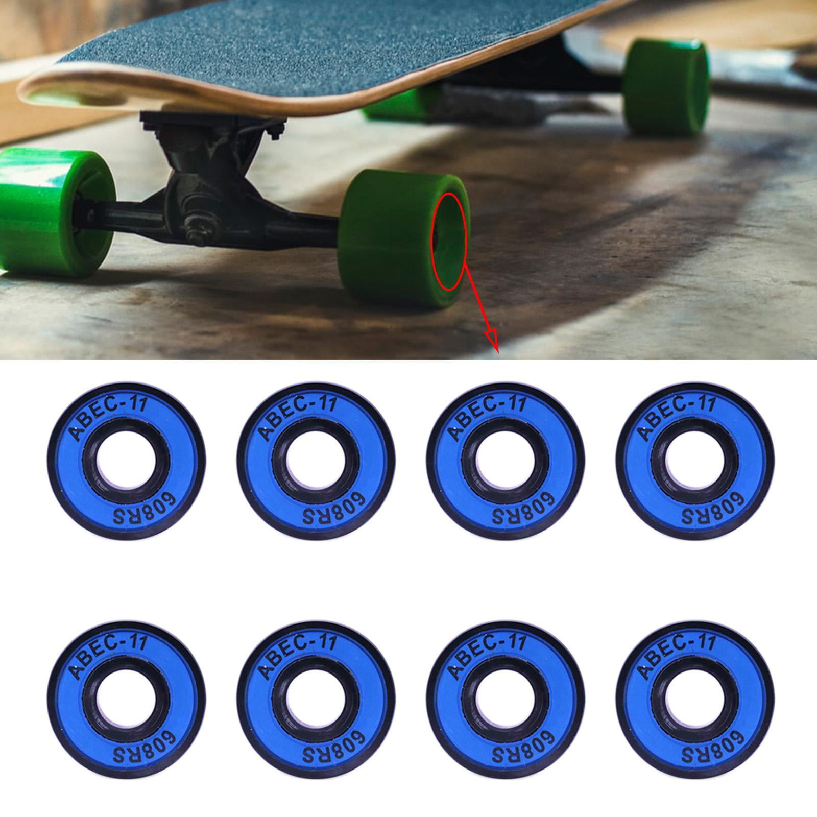 Skateboard Longboard Scooter Roller High Speed 8X ABEC-11 Skate Bearings 