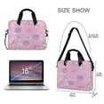 thumbnail image 3 of 16" Laptop Briefcase for Work Travel Laptop Shoulder Bag Carrying Handbag Laptop Case Dog Paw Prints and Bows, 3 of 8