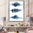 thumbnail image 3 of Designart 'Abstract Of Clouds Dark Blue Colored V' Modern Framed Art Print, 3 of 4