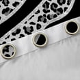 thumbnail image 4 of Homewish Black Grey Leopard Print Curtains Pack of 2 (42x84 Each) for Female, Fashion Lines Stripes Curtains Blackout, Modern Abstract Ombre Bedroom Curtains, Living Room Curtains Decor, 4 of 6
