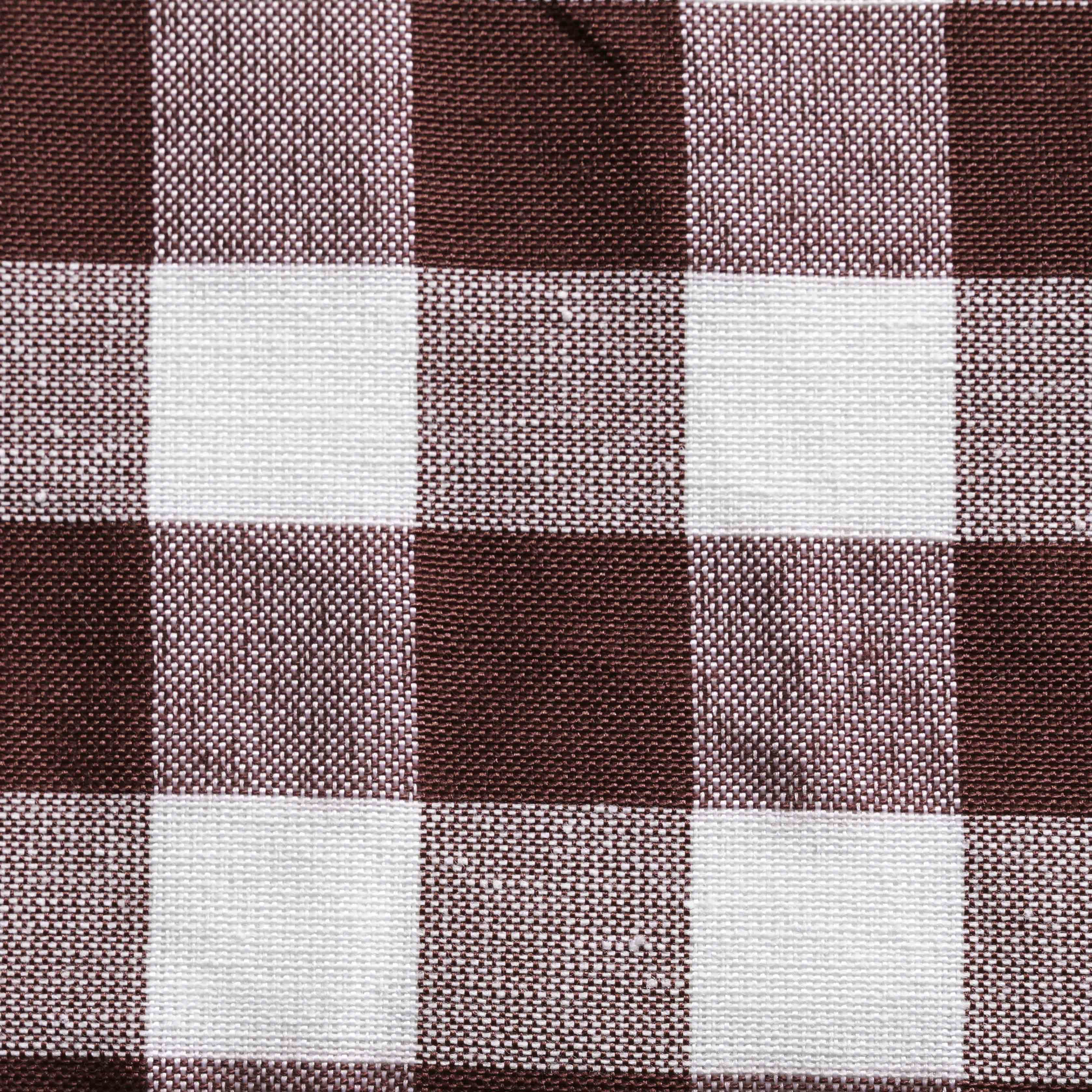 Wine /& White Cotton Rich Checkered Kitchen Tablecloth Gingham//Plaid Design