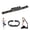 Black, variant on 8 Grid Yoga Resistance Band, Numbered Resistance Bands for Glutes, Yoga, Stretching, Pilates, Fitness