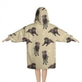 thumbnail image 2 of Cute Labrador Blanket Hoodies for Kids 6-13YR Oversize Wearable Blanket Hoodies for Boys Girls Teens, 2 of 7