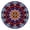 Colorful Tie Dye, variant on Colorful Tie Dye Mandala Pattern Round Fitted Tablecloth with Elastic Edge,Dining Table Cover Waterproof,Outdoor Round Tablecloth for Camping,Dining,Indoor and Outdoor