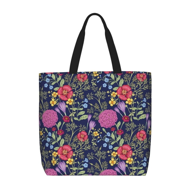 Balery Floral Bolsa de Mano para Mujeres con Cremallera, Bolsa de Gimnasio con Compartimentos, Bolsa para Laptop, Bolsa para Trabajo