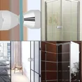 thumbnail image 4 of 2 Pcs Poignées de Porte de Douche - Alliage d'Aluminium Argenté - pour Portes de Douche, Verre, 4 of 4