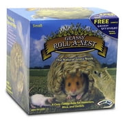 Angle View: CENTRAL - SUPER PET/PETs INTL GRASSY ROLL A NEST SM 4 INCH