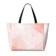 thumbnail image 2 of Fuzoiu Marble Print Waterproof Beach Tote Bag for Women Girls with Zipper,Sandproof Pool Swim Bag,Large Capacity Beach Travel Bag for Pool Swim Travel Everyday, 2 of 7