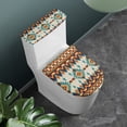 thumbnail image 2 of SEANATIVE Southwest Aztec Toilet Tank Cover & Toilet Lid Cover Set Stays in Place Bathroom Toilet Lid Accessory, Toilet Lid Cushion and Tank Mat Full Coverage Home Bathroom Toilet Decoration, 2 of 7