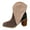 Black, variant on B91xZ Womens Winter Boots Mid Calf Low Kitten Heel Suede Pointed Toe Stretch Fall Fashion Dressy Booties,White 9