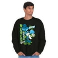 thumbnail image 5 of Popeye Never Quits Asian Inspired Men's Crewneck Sweatshirt Brisco Brands S, 5 of 6