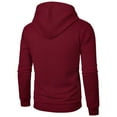 thumbnail image 4 of Futezty Men Hooded Sweatshirts Long Sleeve Casual Pullover Hoodie Waffle Knit Sweatshirt with Pocket, 4 of 4