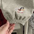 thumbnail image 4 of 3-4T Toddler Boys Jogger Pants Cotton Fall Winter Sweatpants Cartoon Cute Casual Elastic Lounging Trousers With Pocket 12M to 12T Little Boys Pants,Grey, 4 of 5