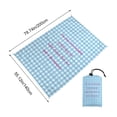 thumbnail image 3 of weibbin Microfiber Beach Blanket Double Sided Large Rectangular Thick Beach Mat Quick Dry Sand Free for Travel Pool Swimming 200x140cm, 3 of 6
