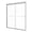 Chrome, variant on Aurisal Semi-Frameless Sliding Shower Door, 56–60 x 72 in, Matte Black