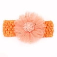 thumbnail image 2 of Ketyyh-chn99 Super Stretchy Soft Knot Headbands with Hair Bows Toddler Baby Boys Girls Stretch Flower Hairband Headwear Headband Hair Accessories,Orange, 2 of 3