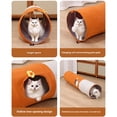 thumbnail image 2 of ZLight Kitten Foldable Pet Scratch-Resistant Psychological Tent, Soft Room orange L：25*120CM, 2 of 6