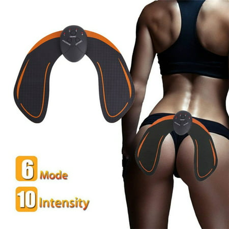 ABS Stimulator Buttocks/Hips Trainer Muscle Toner 6 Modes Smart Fitness Training Gear Home Office Ab Workout Equipment (Best Workout For Ripped Abs)