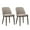 Camel, variant on Modern Upholstered Dining Chairs Set of 2 — Fabric Padded Side Chairs with Solid Wood Legs, Ideal for Kitchens and Dining Rooms,Beige