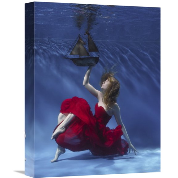 Global Gallery Karen Jones,'Never Let Go' Stretched Canvas Artwork
