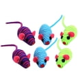 thumbnail image 1 of 6 piezas de cuerda elástica para ratón, juguete divertido para gato, juguete interactivo (color aleatorio), 1 of 7