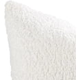 thumbnail image 3 of Austin Horn Classics Luxury Boucle Fabric Pillow Cover Only White 20"X20" & 13"X20 Combo, 3 of 3