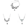 thumbnail image 3 of sweethay Collar de aleación de 2 piezas, reemplazo portátil, bonita bola de cristal, colgante DIY, joyería colgante antioxidante galvanizada Ropa, zapatos y accesorios Miscelánea Flor, 3 of 6