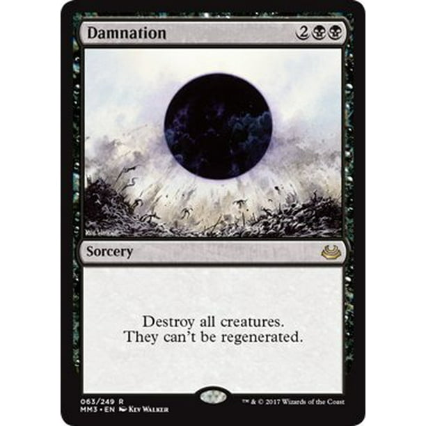 Damnation - Modern Masters 2017, Destroy all creatures. They can't be
