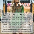 thumbnail image 2 of Morttic Bohemian Embroidered Lace Mini Dress for Women – V-Neck Loose Fit Long Sleeve, Ethnic Spring Fall Casual Dress Green，S, 2 of 2