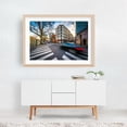 thumbnail image 5 of Quai De Valmy and Rue De Lancry - Paris France Photography Cityscape Architecture Street Photography Travel Poster Graffiti Bicycle Oak Framed Wall Art Print 5 x 7 inches, 5 of 6