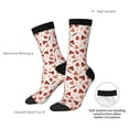 thumbnail image 4 of Rateoe Autumn Brown Butterfly for Women Casual Calf Socks - Cute Crew Socks - Thin Soft Above Ankle Socks Size 5-11, 4 of 6