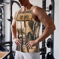 thumbnail image 5 of KLL Rustic French Signpost Print Men's Muscle Gym Workout Stringer Tank Tops Bodybuilding Fitness T-Shirts Tank Tops Men-X-Large, 5 of 7