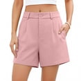 thumbnail image 2 of CHEEREAM Womens Hiking Golf Shorts Stretch Casual Work Bottoms with Pockets Walking Travel Summer Chino Shorts Dressy, 2 of 6
