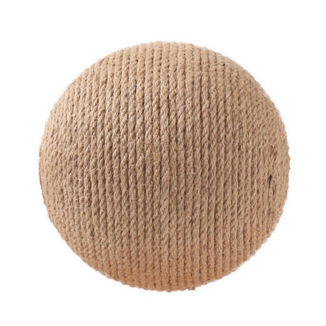 Bola para rascar para gatos Rectificar los dientes y triturar garras Bola de sisal Divertid Abanopi Bola de sisal