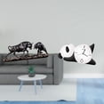 thumbnail image 2 of Escultura animal china moderna y reloj de pared de panda para escritorio y decoración de sala de estar, regalos de cumpleaños práctico para el, 2 of 8