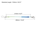 thumbnail image 2 of Uxcell Retractable Coil Spring Keychain Clasp with Key Ring 260mm, 2 Pack Plastic Spiral Stretchy Cord, Blue Green, 2 of 5