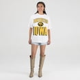 thumbnail image 3 of Women's Gameday Couture Cream Iowa Hawkeyes Oversized Fierce Focus T-Shirt, 3 of 4
