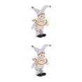 thumbnail image 4 of Vogacara Porcelain Clown Doll Halloween Christmas Decoration Souvenirs Collections Tipo 1 2Conjunto, 4 of 6