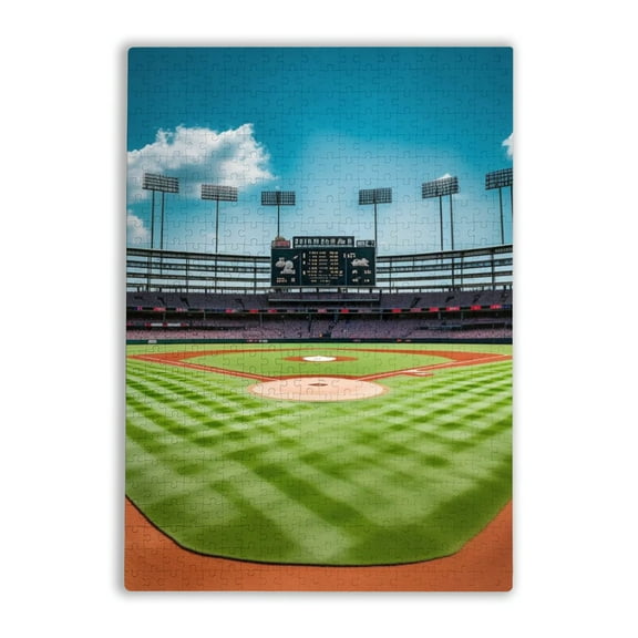 Adult Challenge Puzzle 500 Pieces Baseball Field USA Sport Colorful Home Decoration New Upgraded Gifts