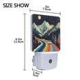 thumbnail image 4 of Yayeee LED Plug in Night Light for The Home with Auto Dusk to Dawn Light Sensors, 2 Pack, Evening Mountain Road, 4 of 6