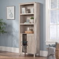 thumbnail image 3 of Sauder Select Engineered Wood Bookcase with Doors in Chalk Oak Finish, 3 of 8