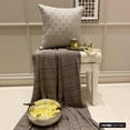 thumbnail image 5 of The HomeCentric Designer Throw Pillow covers Silver & Grey 14"x14" (35x35 cm) Jacquard Pearl, Crystal Pillowcases For Sofa Chouch, Hotels, living, Bed Room, Geometric Contemporary - Jeweled Lucia, 5 of 9