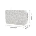 thumbnail image 2 of Unique Bargains 1 Pc Reusable Rectangle Octagonal Hearts Makeup Bag for Travel Purple Polyester, 2 of 6