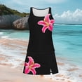 thumbnail image 4 of Fewfanhot Swimming Suits for Women Tummy Control Swimsuits Color Block Swimdress Two Piece Bathing Suits, 4 of 5