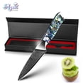 thumbnail image 1 of Kitchen Knives Stainless Steel Japanese Chef Knife Damascus Cleaver Santoku Steak Utility Paring Knifes with Unique Shell Handle with Giftbox, 1 of 5