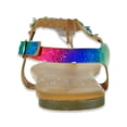 thumbnail image 3 of Beverly Hills Polo Club Girls' Rainbow T-Strap Sandals - multi, 9 toddler, 3 of 3